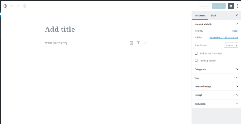 Gutenberg Editor